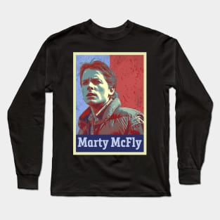 Marty McFly in Hope Style Design Poster Long Sleeve T-Shirt